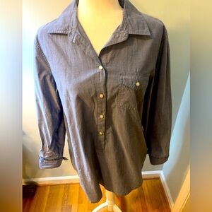J.Crew cotton long shirt, size M